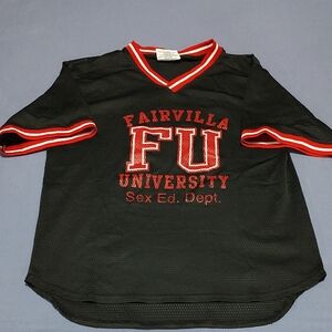 Fairvilla University Black and Red Jersey